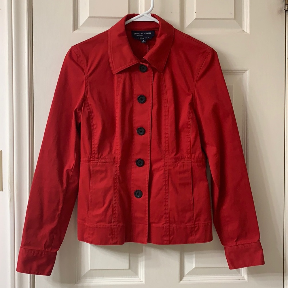 🌷3 for $25🌷Jones New York, US S (Fits Up to US M), Red Long Sleeve Jacket